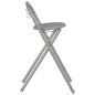 vidaXL Mesa y taburetes de cocina con estantes de madera y acero gris vidaXL Mesa y taburetes de cocina con estantes de madera y acero gris
