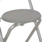 vidaXL Mesa y taburetes de cocina con estantes de madera y acero gris vidaXL Mesa y taburetes de cocina con estantes de madera y acero gris
