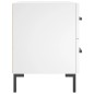 vidaXL Mesita de noche madera de ingeniería blanco 40x35x47,5 cm vidaXL Mesita de noche madera de ingeniería blanco 40x35x47,5 cm