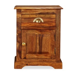 vidaXL Mesita de noche 40x30x50 cm madera maciza de sheesham