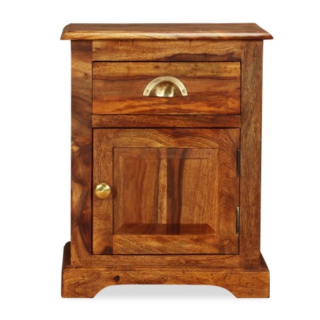 vidaXL Mesita de noche 40x30x50 cm madera maciza de sheesham