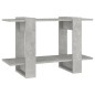 vidaXL Estantería/divisor de espacios gris hormigón 80x30x51 cm