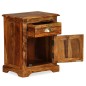 vidaXL Mesita de noche 40x30x50 cm madera maciza de sheesham