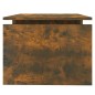 vidaXL Mesa de centro madera contrachapada roble ahumado 68x50x38 cm