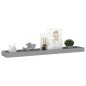 vidaXL Estantes de pared Loggia 4 uds gris MDF 80x15x4 cm