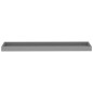 vidaXL Estantes de pared Loggia 4 uds gris MDF 80x15x4 cm