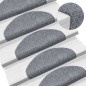 vidaXL Alfombrillas de escaleras autoadhesivas 5 uds gris 65x21x4 cm vidaXL Alfombrillas de escaleras autoadhesivas 5 uds gris 65x21x4 cm