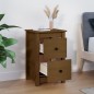 vidaXL Mesita de noche madera maciza de pino marrón miel 40x35x61,5 cm vidaXL Mesita de noche madera maciza de pino marrón miel 40x35x61,5 cm