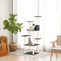vidaXL Rascador para gatos con postes de sisal gris oscuro 153 cm vidaXL Rascador para gatos con postes de sisal gris oscuro 153 cm