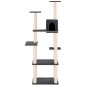 vidaXL Rascador para gatos con postes de sisal gris oscuro 153 cm vidaXL Rascador para gatos con postes de sisal gris oscuro 153 cm
