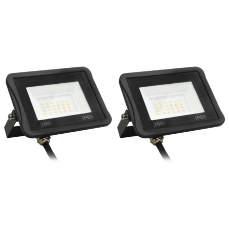 vidaXL Focos LED 20 W 2 unidades blanco frío