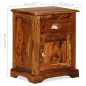 vidaXL Mesita de noche 40x30x50 cm madera maciza de sheesham