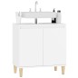 vidaXL Armario para lavabo madera contrachapada blanco 58x33x60 cm