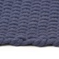 vidaXL Alfombra rectangular algodón azul marino 180x250 cm vidaXL Alfombra rectangular algodón azul marino 180x250 cm