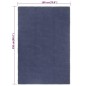 vidaXL Alfombra rectangular algodón azul marino 180x250 cm vidaXL Alfombra rectangular algodón azul marino 180x250 cm