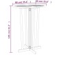 vidaXL Mesa de bar plegable madera maciza de teca 90x65x105 cm vidaXL Mesa de bar plegable madera maciza de teca 90x65x105 cm