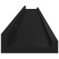 vidaXL Estantes de pared 4 unidades negro 100x9x3 cm vidaXL Estantes de pared 4 unidades negro 100x9x3 cm