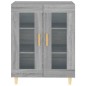 vidaXL Aparador de madera de ingeniería gris Sonoma 69,5x34x90 cm vidaXL Aparador de madera de ingeniería gris Sonoma 69,5x34x90 cm
