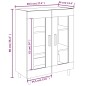 vidaXL Aparador de madera de ingeniería gris Sonoma 69,5x34x90 cm vidaXL Aparador de madera de ingeniería gris Sonoma 69,5x34x90 cm