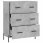 vidaXL Aparador de madera de ingeniería gris hormigón 69,5x34x90 cm vidaXL Aparador de madera de ingeniería gris hormigón 69,5x34x90 cm