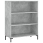 vidaXL Estantería madera de ingeniería gris hormigón 69,5x32,5x90 cm vidaXL Estantería madera de ingeniería gris hormigón 69,5x32,5x90 cm