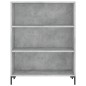 vidaXL Estantería madera de ingeniería gris hormigón 69,5x32,5x90 cm vidaXL Estantería madera de ingeniería gris hormigón 69,5x32,5x90 cm