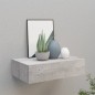 vidaXL Estante de pared con cajón MDF gris hormigón 40x23,5x10 cm vidaXL Estante de pared con cajón MDF gris hormigón 40x23,5x10 cm