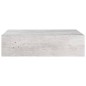 vidaXL Estante de pared con cajón MDF gris hormigón 40x23,5x10 cm vidaXL Estante de pared con cajón MDF gris hormigón 40x23,5x10 cm