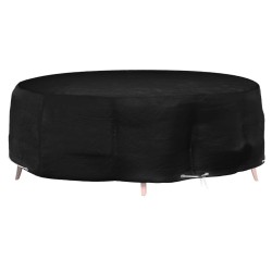 vidaXL Funda para muebles de jardín 10 ojales redonda Ø236x67 cm