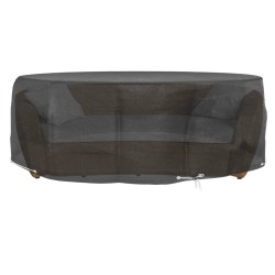 vidaXL Funda para muebles de jardín 10 ojales redonda Ø236x67 cm