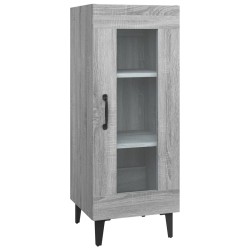 vidaXL Aparador de madera contrachapada gris Sonoma 34,5x34x90 cm