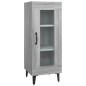 vidaXL Aparador de madera contrachapada gris Sonoma 34,5x34x90 cm vidaXL Aparador de madera contrachapada gris Sonoma 34,5x34x90 cm