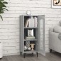 vidaXL Aparador de madera contrachapada gris Sonoma 34,5x34x90 cm vidaXL Aparador de madera contrachapada gris Sonoma 34,5x34x90 cm