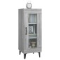vidaXL Aparador de madera contrachapada gris Sonoma 34,5x34x90 cm vidaXL Aparador de madera contrachapada gris Sonoma 34,5x34x90 cm