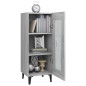 vidaXL Aparador de madera contrachapada gris Sonoma 34,5x34x90 cm vidaXL Aparador de madera contrachapada gris Sonoma 34,5x34x90 cm