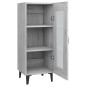 vidaXL Aparador de madera contrachapada gris Sonoma 34,5x34x90 cm vidaXL Aparador de madera contrachapada gris Sonoma 34,5x34x90 cm
