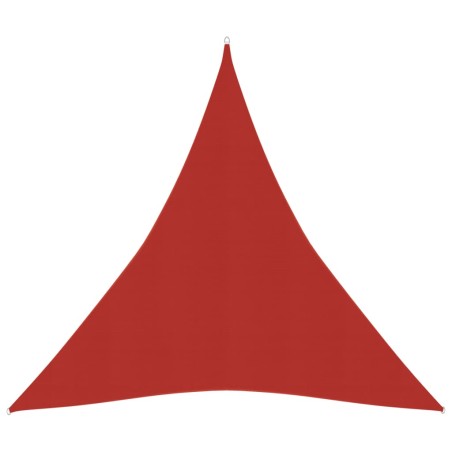 vidaXL Toldo de vela HDPE rojo 160 g/m² 5x6x6 m