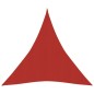 vidaXL Toldo de vela HDPE rojo 160 g/m² 5x6x6 m