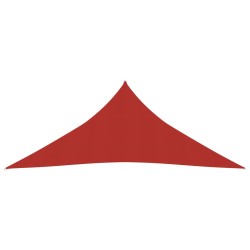 vidaXL Toldo de vela HDPE rojo 160 g/m² 5x6x6 m