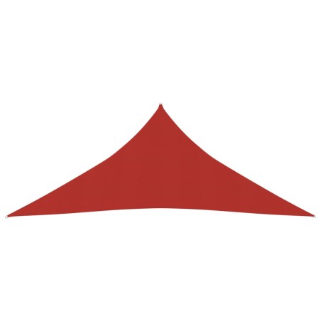 vidaXL Toldo de vela HDPE rojo 160 g/m² 5x6x6 m