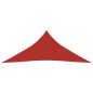 vidaXL Toldo de vela HDPE rojo 160 g/m² 5x6x6 m