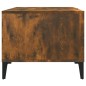 vidaXL Mesa de centro madera contrachapada roble ahumado 90x50x40 cm vidaXL Mesa de centro madera contrachapada roble ahumado 90x50x40 cm