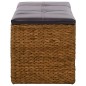 vidaXL Banco con 2 cestas hierba marina 71x40x42 cm marrón vidaXL Banco con 2 cestas hierba marina 71x40x42 cm marrón