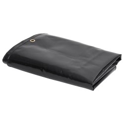 vidaXL Lona 650 g/m² 4x5 m negro