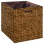 vidaXL Banco con 2 cestas hierba marina 71x40x42 cm marrón vidaXL Banco con 2 cestas hierba marina 71x40x42 cm marrón