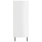 vidaXL Estantería madera de ingeniería blanco brillo 69,5x32,5x90 cm vidaXL Estantería madera de ingeniería blanco brillo 69,5x32,5x90 cm