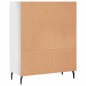 vidaXL Estantería madera de ingeniería blanco brillo 69,5x32,5x90 cm vidaXL Estantería madera de ingeniería blanco brillo 69,5x32,5x90 cm