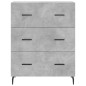vidaXL Aparador de madera de ingeniería gris hormigón 69,5x34x90 cm vidaXL Aparador de madera de ingeniería gris hormigón 69,5x34x90 cm