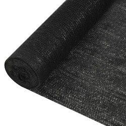 vidaXL Red de privacidad HDPE negro 1,5x10 m 195 g/m² 