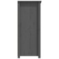 vidaXL Aparador de madera maciza de pino gris 83x41,5x100 cm